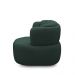 Kit 2 Poltronas Decorativas Mariele Sala de Estar Base Giratória em Aço Couro Verde Musgo G88 - Gran Belo