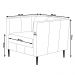 Kit 2 Poltronas Decorativas Pés De Ferro Iráklio Couro Verde G58 - Gran Belo