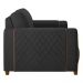 Kit 2 Poltronas Decorativas Pés Madeira Maceió PU Preto G45 - Gran Belo