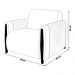 Kit 2 Poltronas Decorativas Pés Madeira Maceió Veludo Marrom G45 - Gran Belo