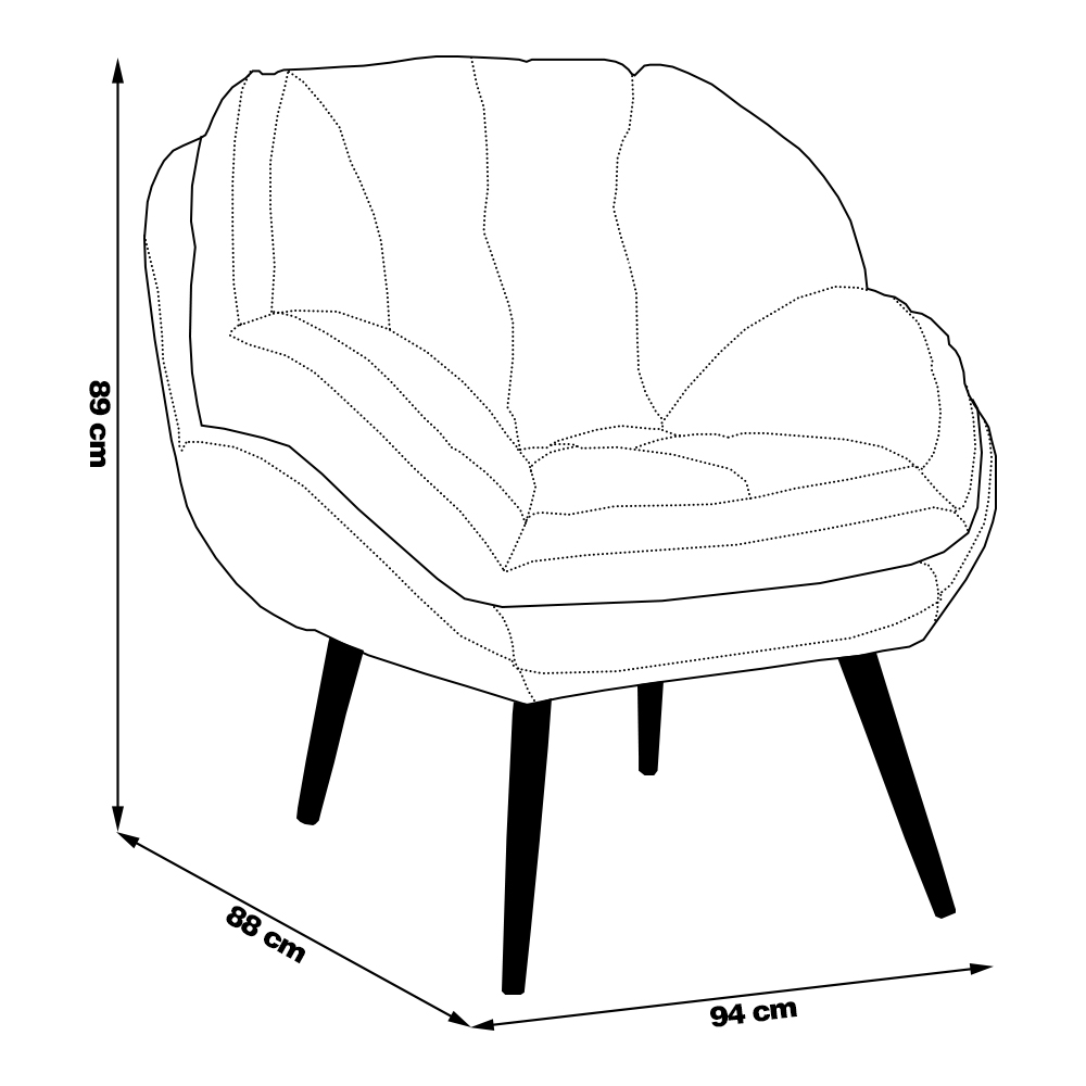Kit 2 Poltronas Decorativas Pés Palitos Giroud Veludo Cinza Chumbo G33 - Gran Belo