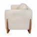 Kit 2 Poltronas Decorativas Pés em Madeira Buzz Linho Off White Rústico G63 - Gran Belo