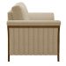 Kit 2 Poltronas Decorativas Pés em Madeira Market Linho Bege G45 - Gran Belo