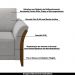 Kit 2 Poltronas Decorativas Pés em Madeira Market Linho Cinza G45 - Gran Belo