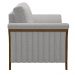 Kit 2 Poltronas Decorativas Pés em Madeira Market Linho Cinza G45 - Gran Belo