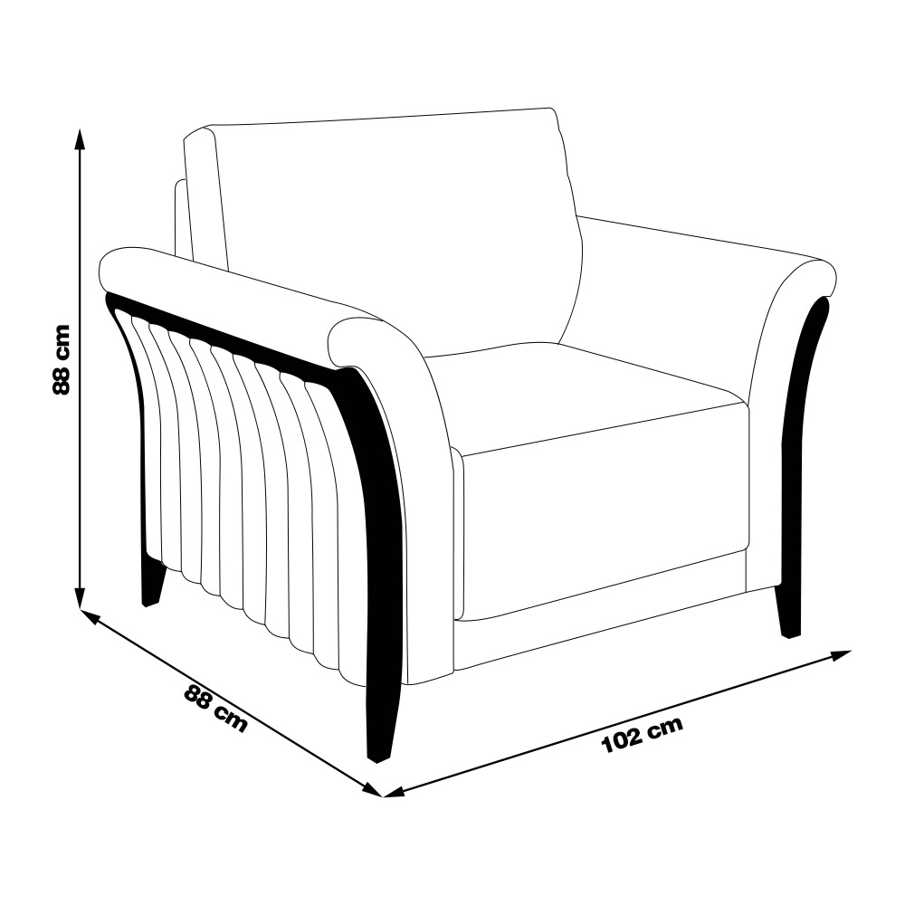 Kit 2 Poltronas Decorativas Pés em Madeira Market Veludo Azul Marinho G45 - Gran Belo