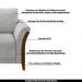 Kit 2 Poltronas Decorativas Pés em Madeira Market Veludo Cinza G45 - Gran Belo