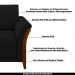 Kit 2 Poltronas Decorativas Pés em Madeira Market Veludo Preto G45 - Gran Belo