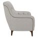 Kit 2 Poltronas Decorativas Pés em Madeira Petra Linho Cinza G45 - Gran Belo