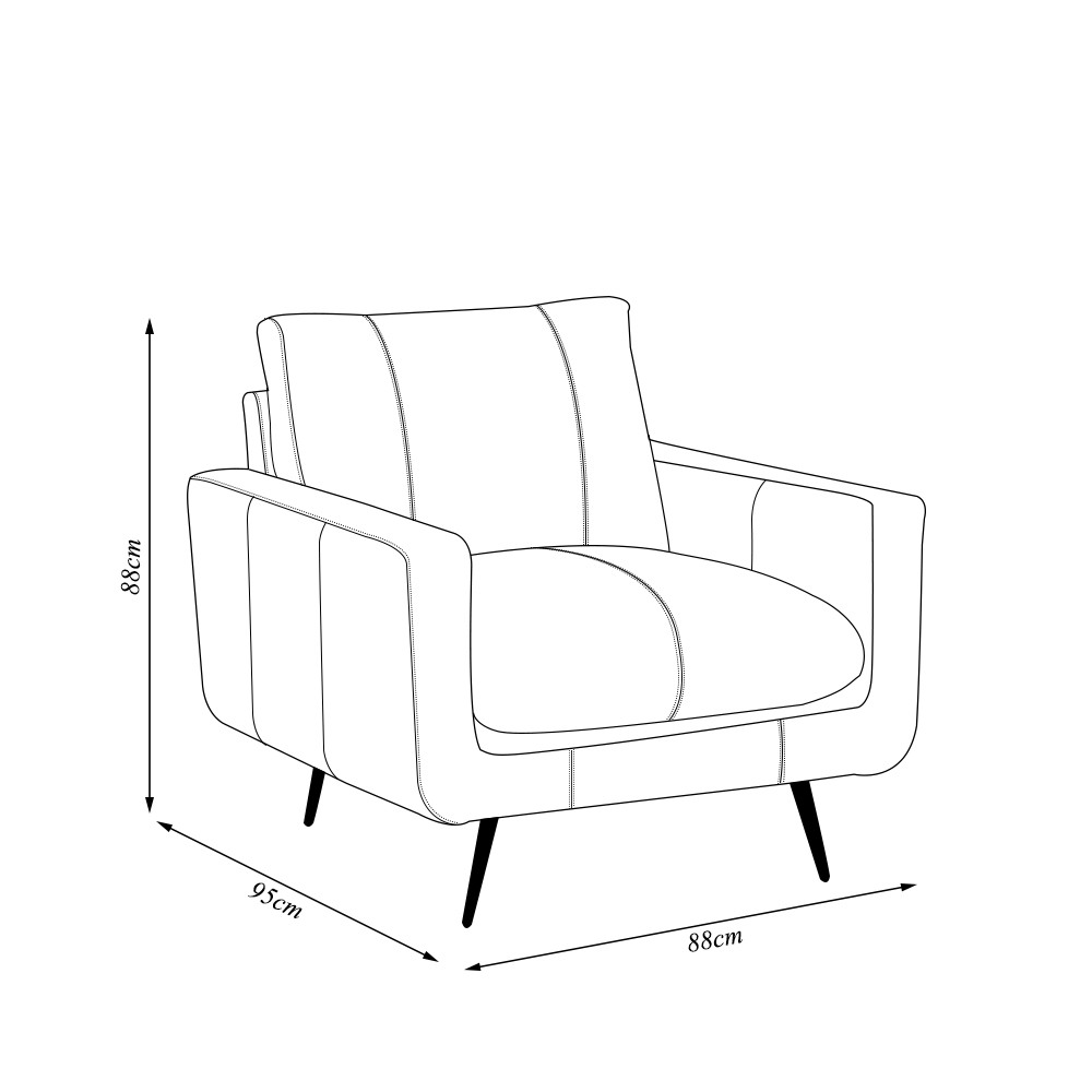 Kit 2 Poltronas Decorativas Paloma Sala de Estar Pés em Aço Couro Caramelo Manchado G88 - Gran Belo