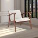 Kit 2 Poltronas Decorativas Pedri Linho Off White/Imbuia G42 - Gran Belo