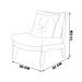 Kit 2 Poltronas Decorativas Sadie Linho Bege Claro/Imbuia G42 - Gran Belo