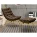Kit 2 Poltronas Decorativas Sala de Estar Abel Base de Ferro Dourada Suede Chocolate G41 - Gran Belo