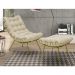 Kit 2 Poltronas Decorativas Sala de Estar Abel Base de Ferro Dourada Veludo Bege G41 - Gran Belo