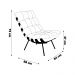 Kit 2 Poltronas Decorativas Sala de Estar Abel Base de Madeira Preto Veludo Vermelho G41 - Gran Belo