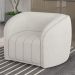 Kit 2 Poltronas Decorativas Sala de Estar Adam Boucle Branco G45 - Gran Belo