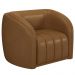 Kit 2 Poltronas Decorativas Sala de Estar Adam PU Caramelo G45 - Gran Belo
