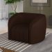Kit 2 Poltronas Decorativas Sala de Estar Adam PU Marrom G45 - Gran Belo