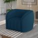 Kit 2 Poltronas Decorativas Sala de Estar Adam Veludo Azul Marinho G45 - Gran Belo