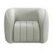 Kit 2 Poltronas Decorativas Sala de Estar Adam Veludo Cinza Claro G45 - Gran Belo