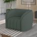 Kit 2 Poltronas Decorativas Sala de Estar Adam Veludo Cinza G45 - Gran Belo