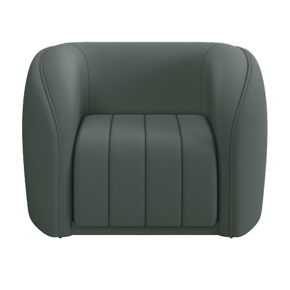 Kit 2 Poltronas Decorativas Sala de Estar Adam Veludo Cinza G45 - Gran Belo
