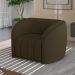 Kit 2 Poltronas Decorativas Sala de Estar Adam Veludo Marrom G45 - Gran Belo