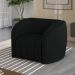 Kit 2 Poltronas Decorativas Sala de Estar Adam Veludo Preto G45 - Gran Belo
