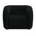 Kit 2 Poltronas Decorativas Sala de Estar Adam Veludo Preto G45 - Gran Belo