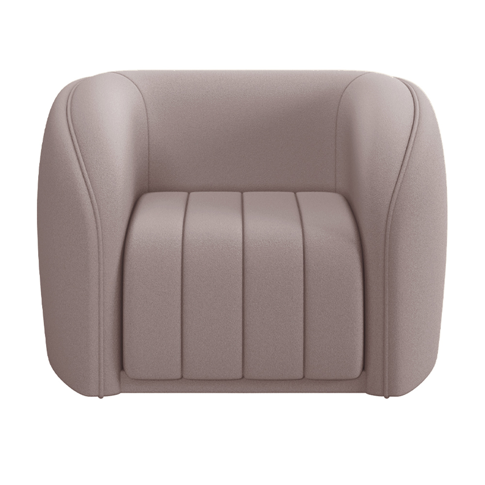 Kit 2 Poltronas Decorativas Sala de Estar Adam Veludo Rosê G45 - Gran Belo
