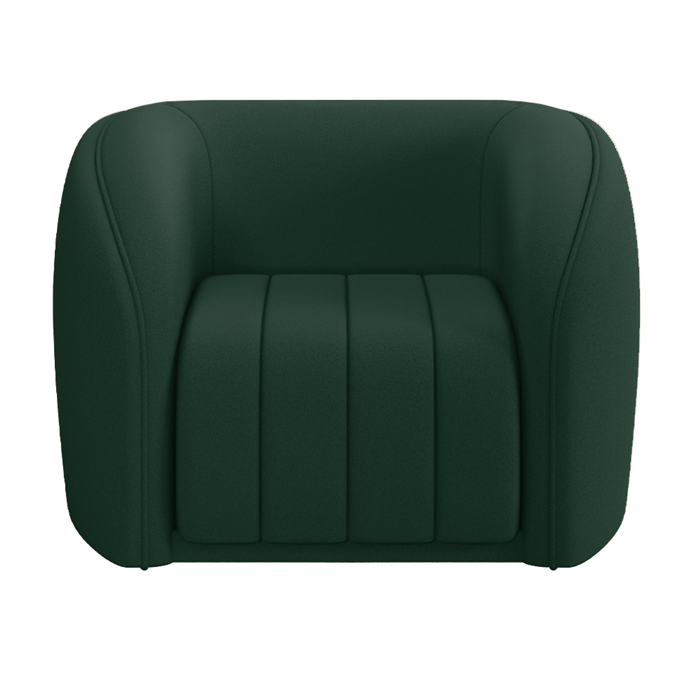 Kit 2 Poltronas Decorativas Sala de Estar Adam Veludo Verde G45 - Gran Belo