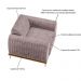 Kit 2 Poltronas Decorativas Sala de Estar Base de Madeira Euro Veludo Rosê G15 - Gran Belo