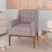 Kit 2 Poltronas Decorativas Sala de Estar Madonna Suede Rosê G52 - Gran Belo