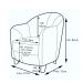 Kit 2 Poltronas Decorativas Sala de Estar Pés Madeira Kairós Couro Off White G03 - Gran Belo
