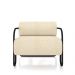 Kit 2 Poltronas Decorativas Sala de Estar Polatsk Base Industrial de Ferro Bouclê Bege G33 - Gran Belo