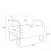 Kit 2 Poltronas Decorativas Sala de Estar Polatsk Base Industrial de Ferro PU Caramelo G33 - Gran Belo