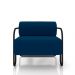 Kit 2 Poltronas Decorativas Sala de Estar Polatsk Base Industrial de Ferro Veludo Azul G33 - Gran Belo