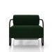 Kit 2 Poltronas Decorativas Sala de Estar Polatsk Base Industrial de Ferro Veludo Verde G33 - Gran Belo
