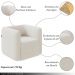 Kit 2 Poltronas Decorativas Sala de Estar Trinidad Base Fixa Bouclê Off White G33 - Gran Belo