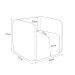 Kit 2 Poltronas Decorativas Sala de Estar Trinidad Base Fixa Bouclê Off White G33 - Gran Belo