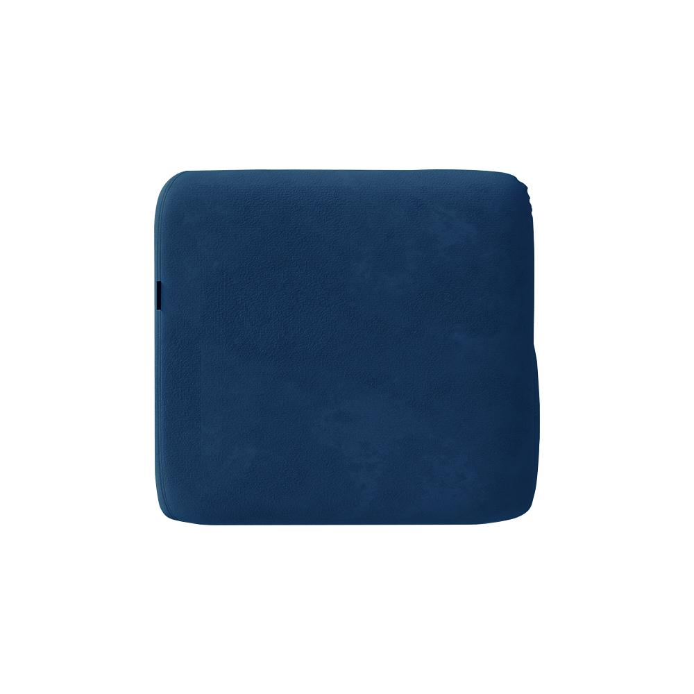Kit 2 Poltronas Decorativas Sala de Estar Trinidad Base Fixa Veludo Azul Marinho G33 - Gran Belo
