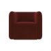 Kit 2 Poltronas Decorativas Sala de Estar Trinidad Base Fixa Veludo Bordô G33 - Gran Belo