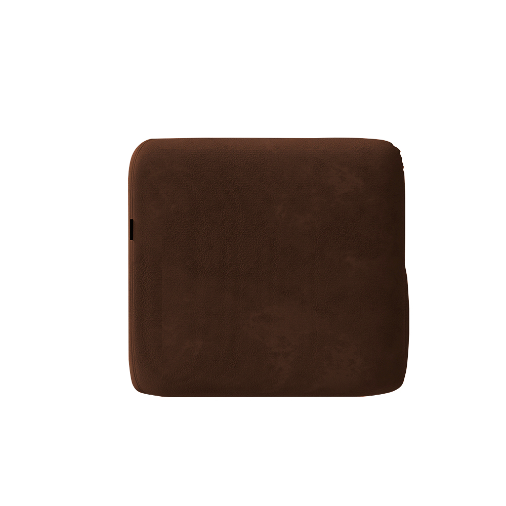Kit 2 Poltronas Decorativas Sala de Estar Trinidad Base Fixa Veludo Marrom G33 - Gran Belo