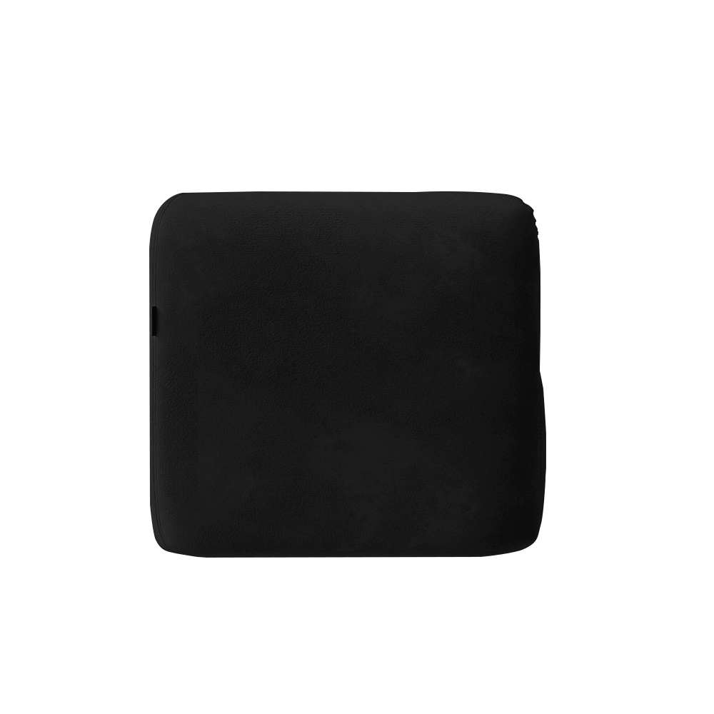 Kit 2 Poltronas Decorativas Sala de Estar Trinidad Base Fixa Veludo Preto G33 - Gran Belo