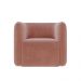 Kit 2 Poltronas Decorativas Sala de Estar Trinidad Base Fixa Veludo Rosê G33 - Gran Belo