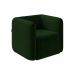 Kit 2 Poltronas Decorativas Sala de Estar Trinidad Base Fixa Veludo Verde G33 - Gran Belo
