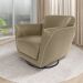 Kit 2 Poltronas Decorativas Valentina Sala de Estar Giratória Couro Avelã G40 - Gran Belo