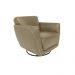 Kit 2 Poltronas Decorativas Valentina Sala de Estar Giratória Couro Avelã G40 - Gran Belo