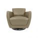 Kit 2 Poltronas Decorativas Valentina Sala de Estar Giratória Couro Avelã G40 - Gran Belo