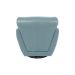 Kit 2 Poltronas Decorativas Valentina Sala de Estar Giratória Couro Azul Celeste G40 - Gran Belo